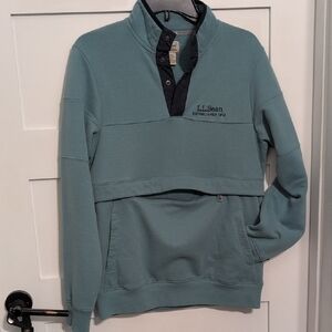 LL Bean Pullover With Zip Pocket S 1912